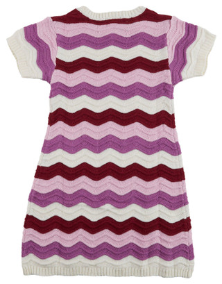 Thumbnail 2: Vince Camuto Vince Camuto Big Girls Short Sleeve Zig Zag Sweater Dress 