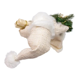 Thumbnail 5: Kurt Adler Kurt Adler 18 in. Kringles Cream Santa with Gift and Wreath 