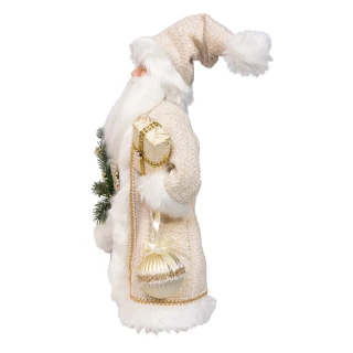 Thumbnail 4: Kurt Adler Kurt Adler 18 in. Kringles Cream Santa with Gift and Wreath 