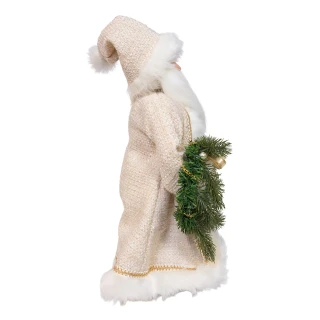 Thumbnail 2: Kurt Adler Kurt Adler 18 in. Kringles Cream Santa with Gift and Wreath 