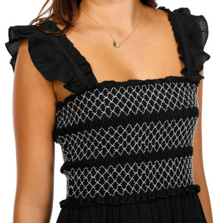 Thumbnail 3: Trixxi Trixxi Juniors Smocked Linen Babydoll Dress 