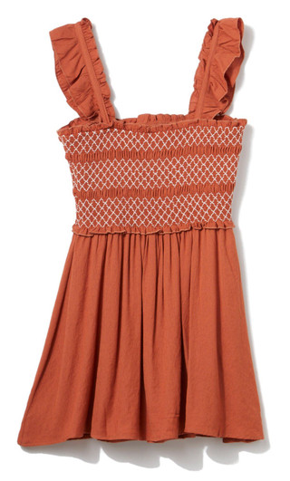 Thumbnail 2: Trixxi Trixxi Juniors Smocked Linen Babydoll Dress 