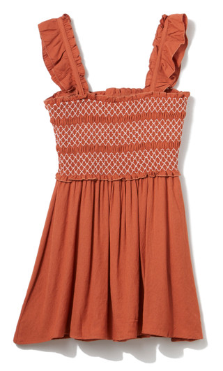 Thumbnail 2: Trixxi Trixxi Juniors Smocked Linen Babydoll Dress 