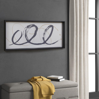 Thumbnail 2: Madison Park Madison Park Abstract Ambit Framed Glass Wall Art 