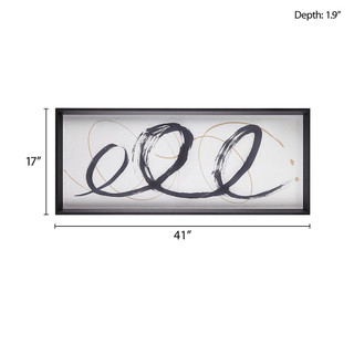Thumbnail 3: Madison Park Madison Park Abstract Ambit Framed Glass Wall Art 