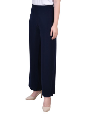 Thumbnail 3: NY COLLECTION NY Collection Womens Petite Pull On Palazzo Pants 