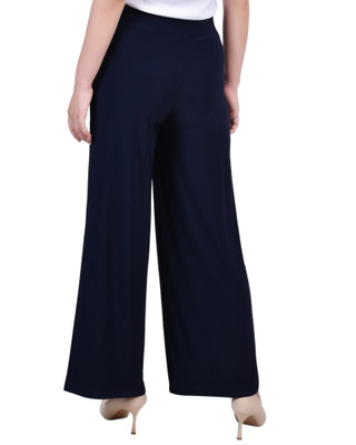 Thumbnail 2: NY COLLECTION NY Collection Womens Petite Pull On Palazzo Pants 