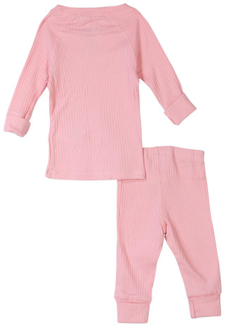 Thumbnail 3: Sleep On It Sleep On It Toddler Girls 2 Pc Ribbed Pajama Pants Set 