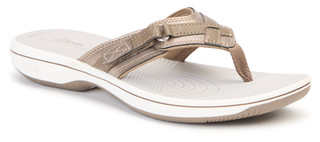 Thumbnail 1: Clarks Clarks Womens Cloudsteppers Breeze Sea Flip Flops 