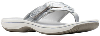 Thumbnail 2: Clarks Clarks Womens Cloudsteppers Breeze Sea Flip Flops 