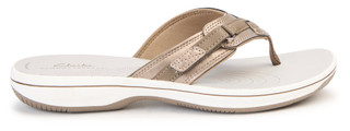 Thumbnail 11: Clarks Clarks Womens Cloudsteppers Breeze Sea Flip Flops 