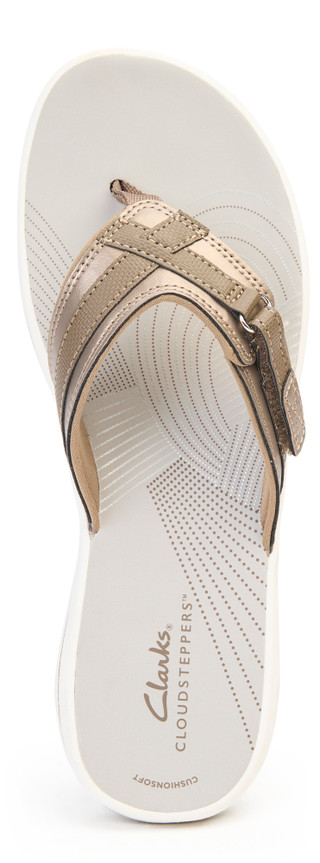 Thumbnail 13: Clarks Clarks Womens Cloudsteppers Breeze Sea Flip Flops 