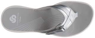 Thumbnail 3: Clarks Clarks Womens Cloudsteppers Breeze Sea Flip Flops 