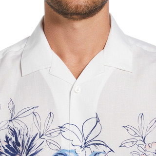 Thumbnail 3: Cubavera Cubavera Mens Short Sleeve Floral Button Down Shirt 