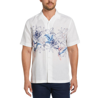 Thumbnail 1: Cubavera Cubavera Mens Short Sleeve Floral Button Down Shirt 