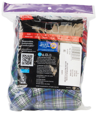 Thumbnail 2: Hanes Hanes Mens 3-Pk. Plaid Tagless Comfort Flex Boxers 