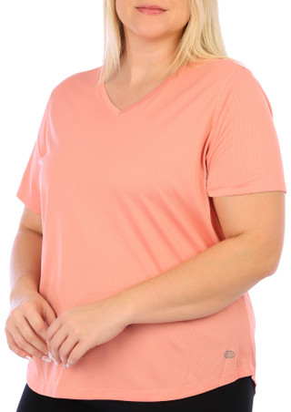 Thumbnail 1: REEL LEGENDS Reel Legends Plus Freeline Solid V-Neck Textured Top 
