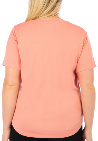 Thumbnail 3: REEL LEGENDS Reel Legends Plus Freeline Solid V-Neck Textured Top 