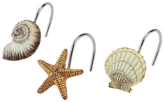 Thumbnail 1: Avanti Avanti Antigua 12-pc. Shower Curtain Hooks 