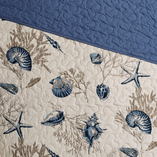 Thumbnail 33: Madison Park Madison Park Bayside Reversible Coverlet Set 