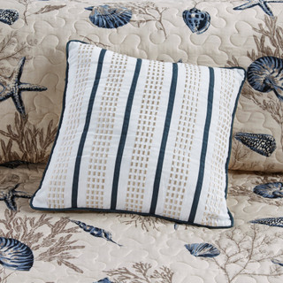 Thumbnail 21: Madison Park Madison Park Bayside Reversible Coverlet Set 