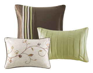 Thumbnail 27: Madison Park Madison Park Serene Green 7-pc. Comforter Set 