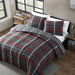 Thumbnail 19: Eddie Bauer Eddie Bauer Willow Plaid Micro Suede Comforter Bedding Set 