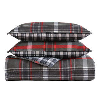 Thumbnail 15: Eddie Bauer Eddie Bauer Willow Plaid Micro Suede Comforter Bedding Set 