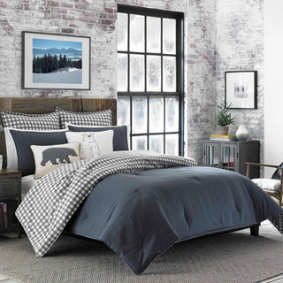 Thumbnail 3: Eddie Bauer Eddie Bauer Kingston 100% Cotton Chino Comforter Bedding Set 