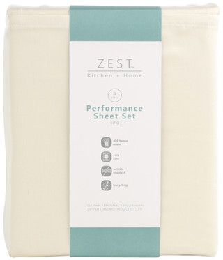 Thumbnail 2: Zest Kitchen + Home ZEST Kitchen + Home 400 Thread Count Cotton Sheet Set 