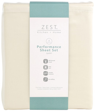 Thumbnail 4: Zest Kitchen + Home ZEST Kitchen + Home 400 Thread Count Cotton Sheet Set 