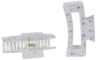 Thumbnail 2: Bay Studio Bay Studio 2 Pk Floral Claw Clip Set 