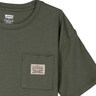 Thumbnail 2: Levi's Levis Big Boys Curved Hem Pocket T-Shirt 