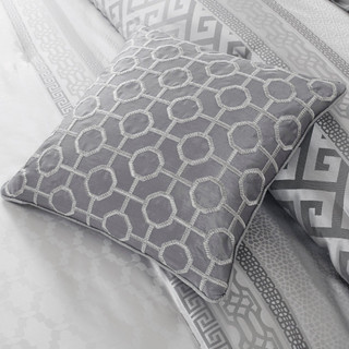 Thumbnail 14: Madison Park Madison Park Bennett Grey 7-pc. Comforter Set 