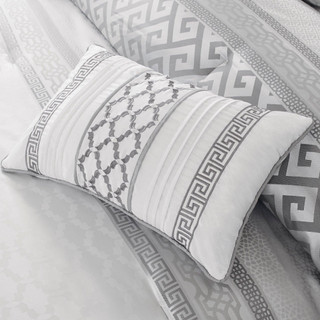 Thumbnail 11: Madison Park Madison Park Bennett Grey 7-pc. Comforter Set 