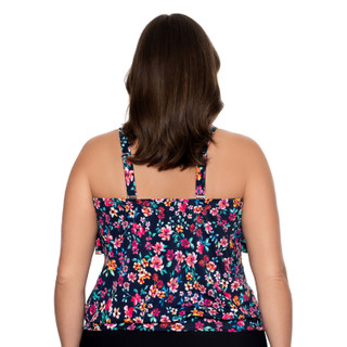 Thumbnail 3: Paradise Bay Plus Sweetest Escape Ruffle Tankini Top 