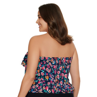 Thumbnail 5: Paradise Bay Plus Sweetest Escape Ruffle Tankini Top 