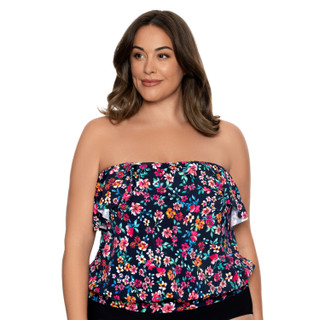 Thumbnail 7: Paradise Bay Plus Sweetest Escape Ruffle Tankini Top 