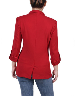 Thumbnail 2: NY COLLECTION NY Collection Petite Double Breasted Crepe Jacket 