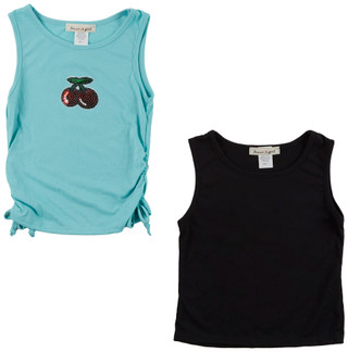 Thumbnail 1: DREAMGIRL Dream Girl Girls 2 Pk Tank Tops 