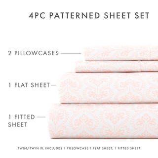 Thumbnail 33: Home Collections Home Collections Premium Soft Classic In Pink Sheet Set 