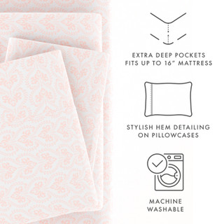 Thumbnail 32: Home Collections Home Collections Premium Soft Classic In Pink Sheet Set 