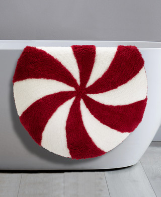 Thumbnail 2: Avanti Avanti Linens Peppermint Candy Bath Rug 