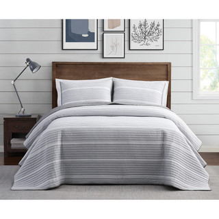 Thumbnail 1: Brooklyn Loom Brooklyn Loom Niari Stripe Quilt Set 