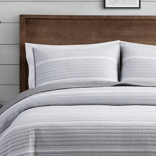 Thumbnail 3: Brooklyn Loom Brooklyn Loom Niari Stripe Quilt Set 