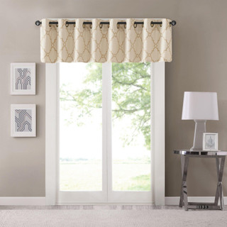 Thumbnail 2: Madison Park Madison Park Saratoga Fretwork Print Valance 