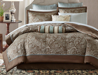 Thumbnail 6: Madison Park Madison Park Aubrey Brown 12-pc. Comforter Set 
