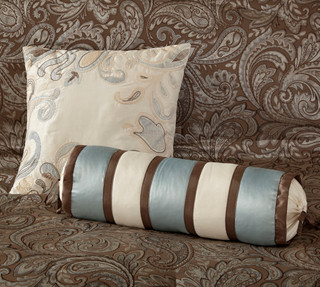 Thumbnail 11: Madison Park Madison Park Aubrey Brown 12-pc. Comforter Set 