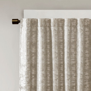 Thumbnail 5: SUNSMART SunSmart Cassius Jacquard Lined Total Blackout Curtain Panel 