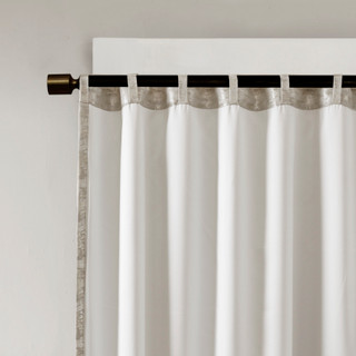 Thumbnail 8: SUNSMART SunSmart Cassius Jacquard Lined Total Blackout Curtain Panel 